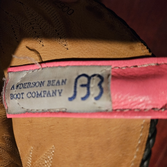 Andeson Bean authentic stingray square toe boots size 9B main image 6